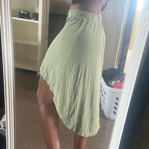 Youths large green skirt